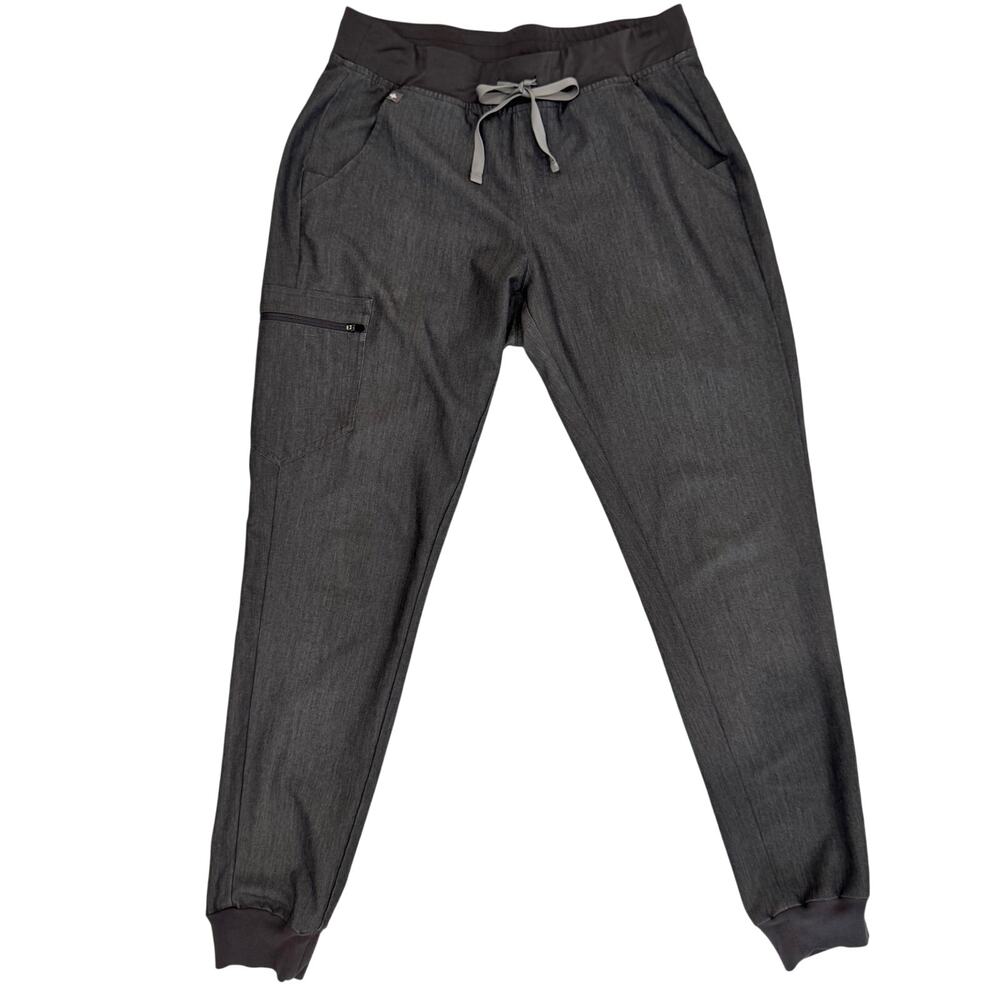 FIGS High Waisted Zamora Jogger Scrub Pants Gray Women's Medium Tall MT Utiulity